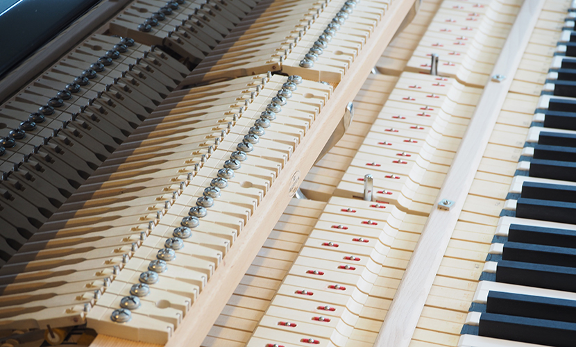 piano keys spacing